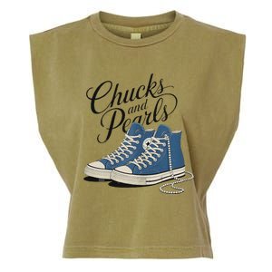 Chucks And Pearls For Ladies 2024 Garment-Dyed Women's Muscle Tee