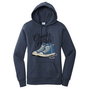 Chucks And Pearls For Ladies 2024 Women's Pullover Hoodie