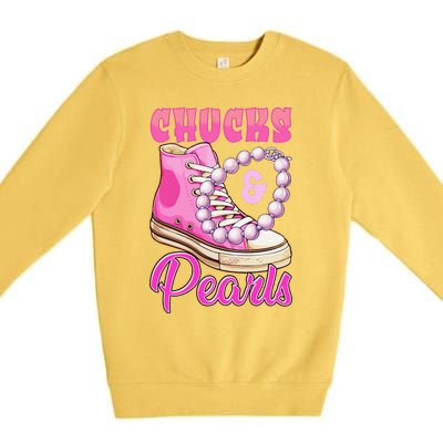 Chucks And Pearls Premium Crewneck Sweatshirt