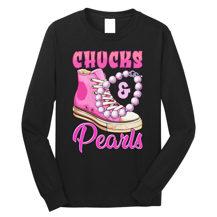 Chucks And Pearls Long Sleeve Shirt