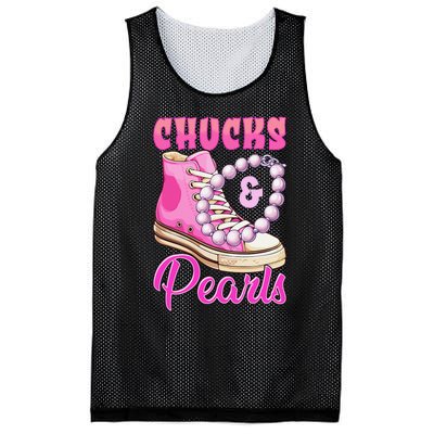 Chucks And Pearls Mesh Reversible Basketball Jersey Tank