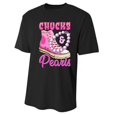 Chucks And Pearls Performance Sprint T-Shirt