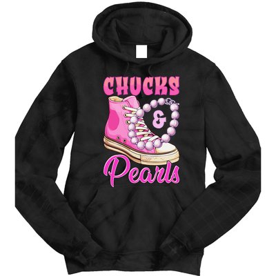 Chucks And Pearls Tie Dye Hoodie