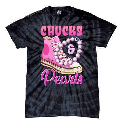 Chucks And Pearls Tie-Dye T-Shirt