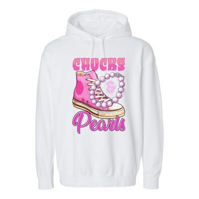 Chucks And Pearls Garment-Dyed Fleece Hoodie