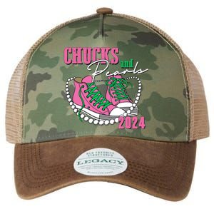 Chucks And Pearls Kamala Harris President 2024 Legacy Tie Dye Trucker Hat