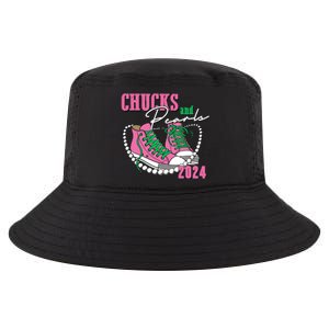 Chucks And Pearls Kamala Harris President 2024 Cool Comfort Performance Bucket Hat