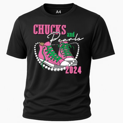 Chucks And Pearls Kamala Harris President 2024 Performance Shirt