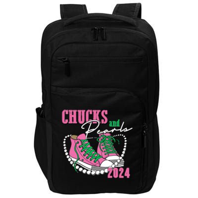 Chucks And Pearls Kamala Harris President 2024 Impact Tech Backpack