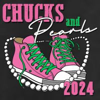 Chucks And Pearls Kamala Harris President 2024 Adult Drive Performance Visor