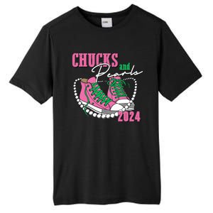 Chucks And Pearls Kamala Harris President 2024 Tall Fusion ChromaSoft Performance T-Shirt