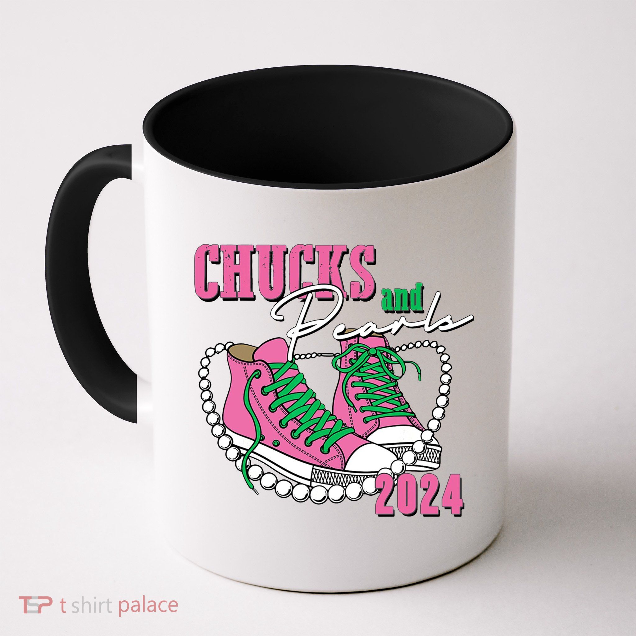 Chucks And Pearls Kamala Harris President 2024 Coffee Mug