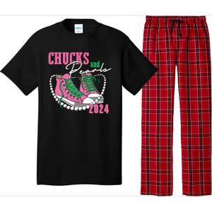 Chucks And Pearls Kamala Harris President 2024 Pajama Set