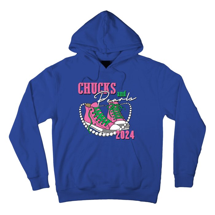 Chucks And Pearls Kamala Harris President 2024 Hoodie