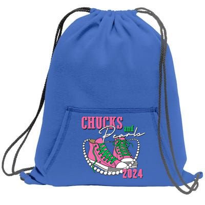 Chucks And Pearls Kamala Harris President 2024 Sweatshirt Cinch Pack Bag