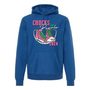 Chucks And Pearls Kamala Harris President 2024 Premium Hoodie