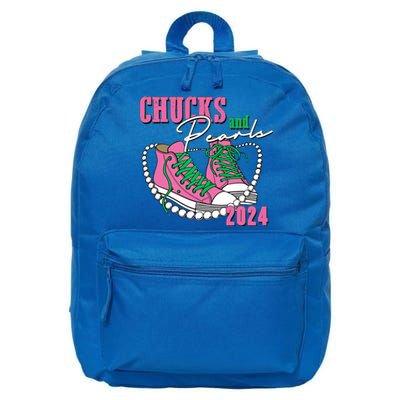 Chucks And Pearls Kamala Harris President 2024 16 in Basic Backpack