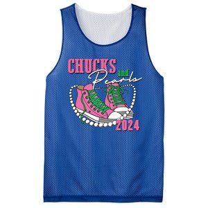 Chucks And Pearls Kamala Harris President 2024 Mesh Reversible Basketball Jersey Tank