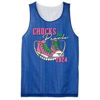 Chucks And Pearls Kamala Harris President 2024 Mesh Reversible Basketball Jersey Tank