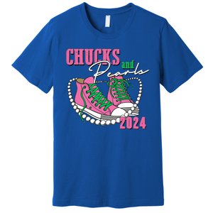 Chucks And Pearls Kamala Harris President 2024 Premium T-Shirt