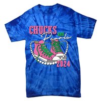 Chucks And Pearls Kamala Harris President 2024 Tie-Dye T-Shirt
