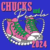 Chucks And Pearls Kamala Harris President 2024 Tie-Dye T-Shirt