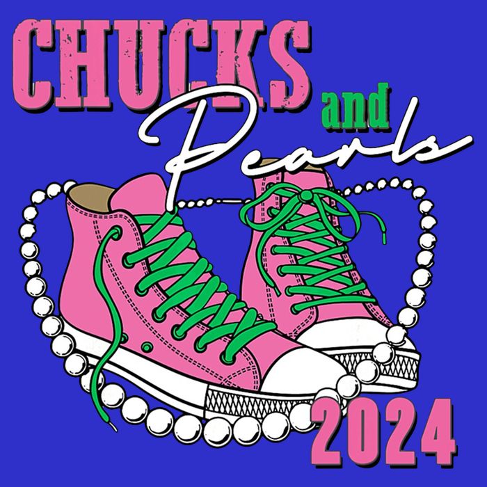 Chucks And Pearls Kamala Harris President 2024 Tie-Dye T-Shirt