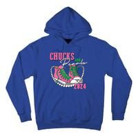 Chucks And Pearls Kamala Harris President 2024 Tall Hoodie