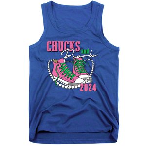 Chucks And Pearls Kamala Harris President 2024 Tank Top