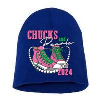 Chucks And Pearls Kamala Harris President 2024 Short Acrylic Beanie