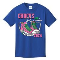 Chucks And Pearls Kamala Harris President 2024 Kids T-Shirt