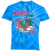 Chucks And Pearls Kamala Harris President 2024 Kids Tie-Dye T-Shirt