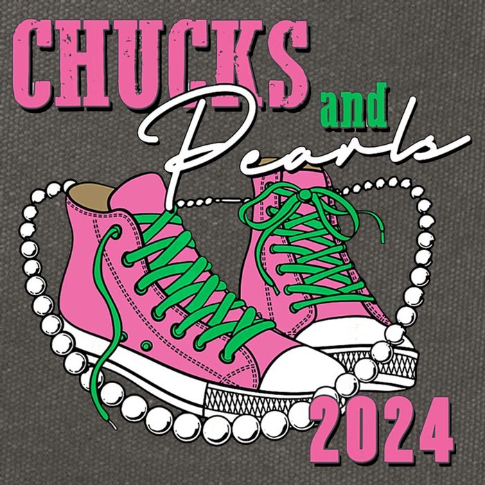 Chucks And Pearls Kamala Harris President 2024 Cotton Canvas Backpack