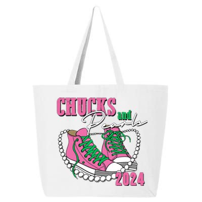 Chucks And Pearls Kamala Harris President 2024 25L Jumbo Tote