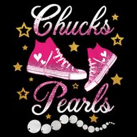 Chucks And Pearls Kamala Harris Sneakers Trending Poster
