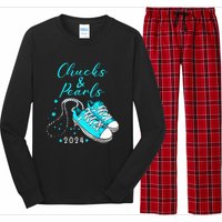 Chucks And Pearls 2024 Kamala Harris For President 47th Long Sleeve Pajama Set