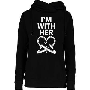 Chucks And Pearls Election 2024 IM With Her Kamala Womens Funnel Neck Pullover Hood