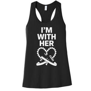 Chucks And Pearls Election 2024 IM With Her Kamala Women's Racerback Tank