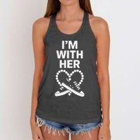 Chucks And Pearls Election 2024 IM With Her Kamala Women's Knotted Racerback Tank