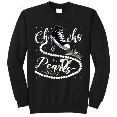 Chucks And Pearls 2024 Kamala Harris 2024 Vote For President Sweatshirt