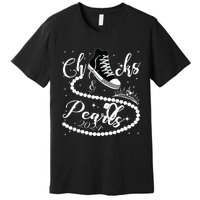 Chucks And Pearls 2024 Kamala Harris 2024 Vote For President Premium T-Shirt