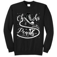 Chucks And Pearls 2024 Kamala Harris 2024 Vote For President Tall Sweatshirt