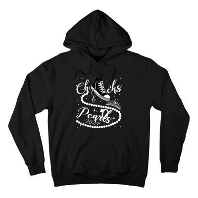 Chucks And Pearls 2024 Kamala Harris 2024 Vote For President Tall Hoodie