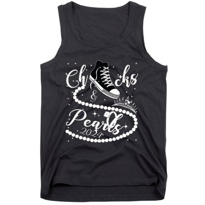 Chucks And Pearls 2024 Kamala Harris 2024 Vote For President Tank Top