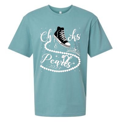 Chucks And Pearls 2024 Kamala Harris 2024 Vote For President Sueded Cloud Jersey T-Shirt