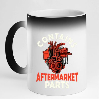 Contains Aftermarket Parts Open Heart Surgery Survivor 11oz Black Color Changing Mug