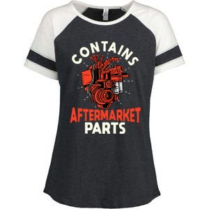 Contains Aftermarket Parts Open Heart Surgery Survivor Enza Ladies Jersey Colorblock Tee