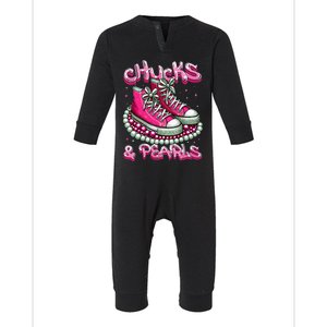 Chucks And Pearls Women 2024 Infant Fleece One Piece