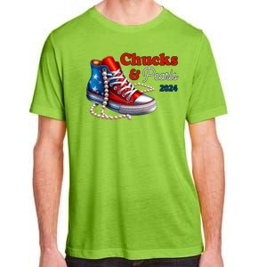 Chucks And Pearls Kamala Harris 2024 Usa Election Adult ChromaSoft Performance T-Shirt