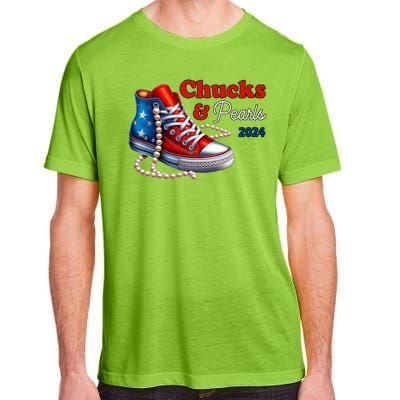 Chucks And Pearls Kamala Harris 2024 Usa Election Adult ChromaSoft Performance T-Shirt